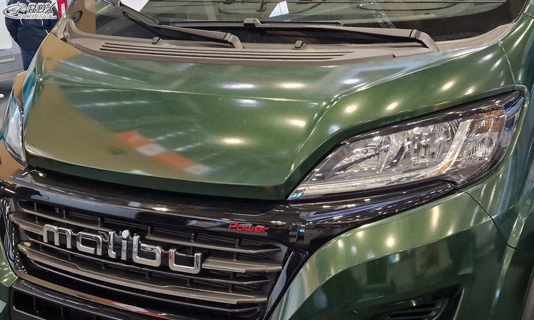 Headlight Covers for FIAT Ducato (2014+) & CITROEN Jumper / Relay (2014+) & OPEL / VAUXHALL Movano (2021+) & PEUGEOT Boxer (2014+) & TOYOTA ProAce Max (2024+) & IVECO eSuperJolly (2026+) & RAM ProMaster (2013+) black highgloss Light Brows - RDX - RDX - RDSB164-GZD