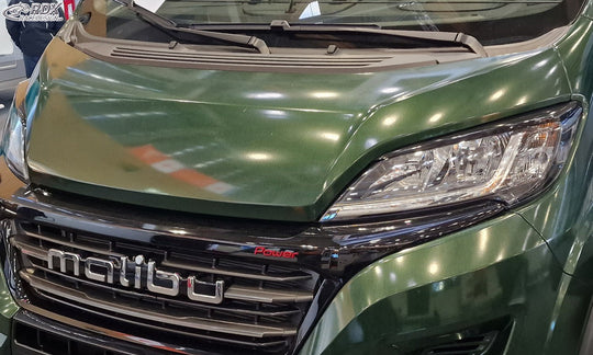 Headlight Covers for FIAT Ducato (2014+) & CITROEN Jumper / Relay (2014+) & OPEL / VAUXHALL Movano (2021+) & PEUGEOT Boxer (2014+) & TOYOTA ProAce Max (2024+) & IVECO eSuperJolly (2026+) & RAM ProMaster (2013+) black highgloss Light Brows - RDX - RDX - RDSB164-GZD