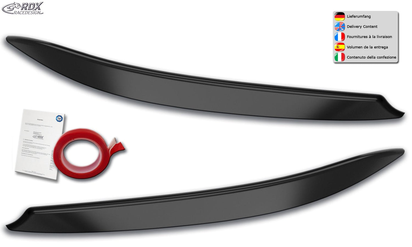 Headlight Covers for MERCEDES A-Class W176 245G (2012+) Light Brows - RDX - Headlight Covers - RDX - RDSB167