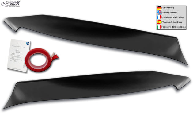 Headlight Covers for MERCEDES C-Class W205, S205, C205 (2014+) Light Brows - RDX - Headlight Covers - RDX - RDSB166