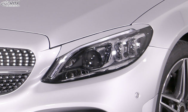 Headlight Covers for MERCEDES C-Class W205, S205, C205 (2014+) Light Brows - RDX - Headlight Covers - RDX - RDSB166