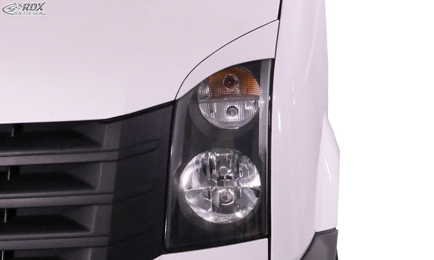 Headlight Covers for VW Crafter (2006-2017) white highgloss Light Brows - RDX - RDX - RDSB176-WS