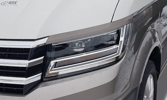 Headlight Covers for VW Crafter & MAN TGE (2017+) white highgloss Light Brows - RDX - RDX - RDSB177-WS