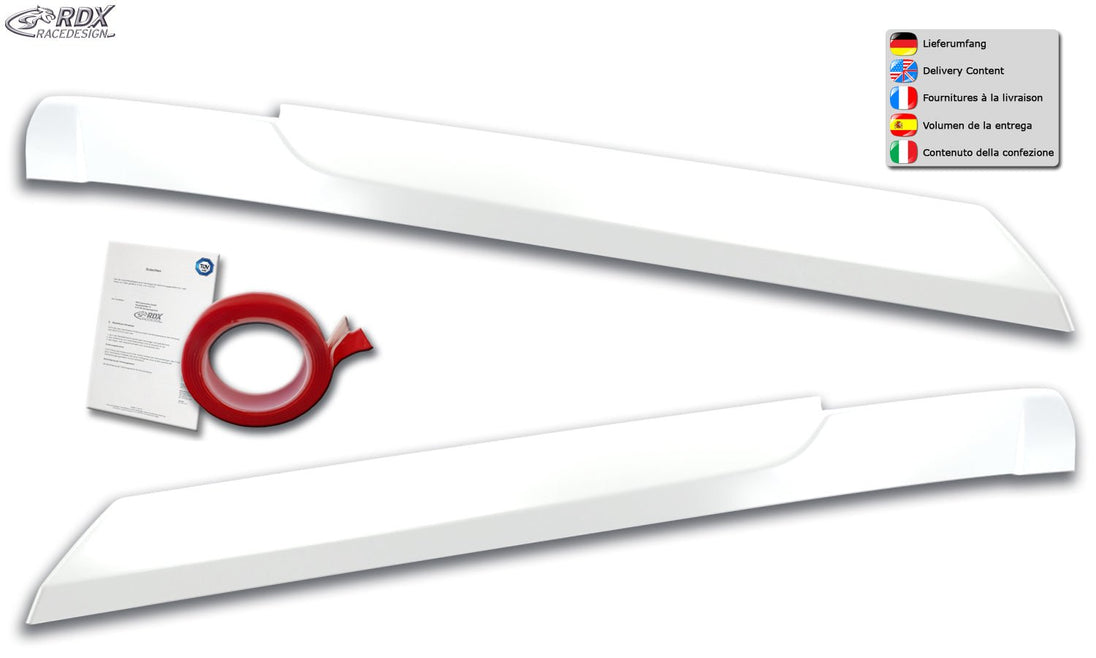 Headlight Covers for VW Crafter & MAN TGE (2017+) white highgloss Light Brows - RDX - RDX - RDSB177-WS
