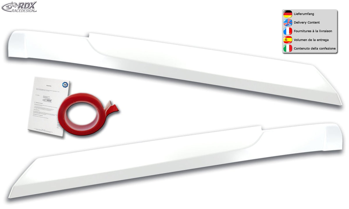 Headlight Covers for VW Crafter & MAN TGE (2017+) white highgloss Light Brows - RDX - RDX - RDSB177-WS