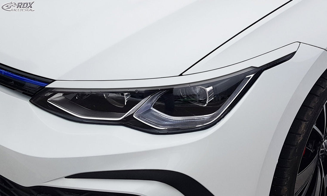 Headlight Covers for VW Golf 8 (CD / CDV | 2019-present) Light Brows - RDX - Headlight Covers - RDX - RDSB178