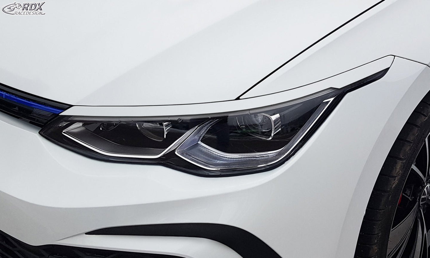 Headlight Covers for VW Golf 8 (CD / CDV | 2019-present) Light Brows - RDX - Headlight Covers - RDX - RDSB178