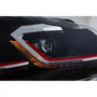 LED Headlights for VW Golf 6 VI 2008–2013 – (G7.5 GTI Look), Red Sequential Indicators - Headlights - Kitt - HLVWG6FR