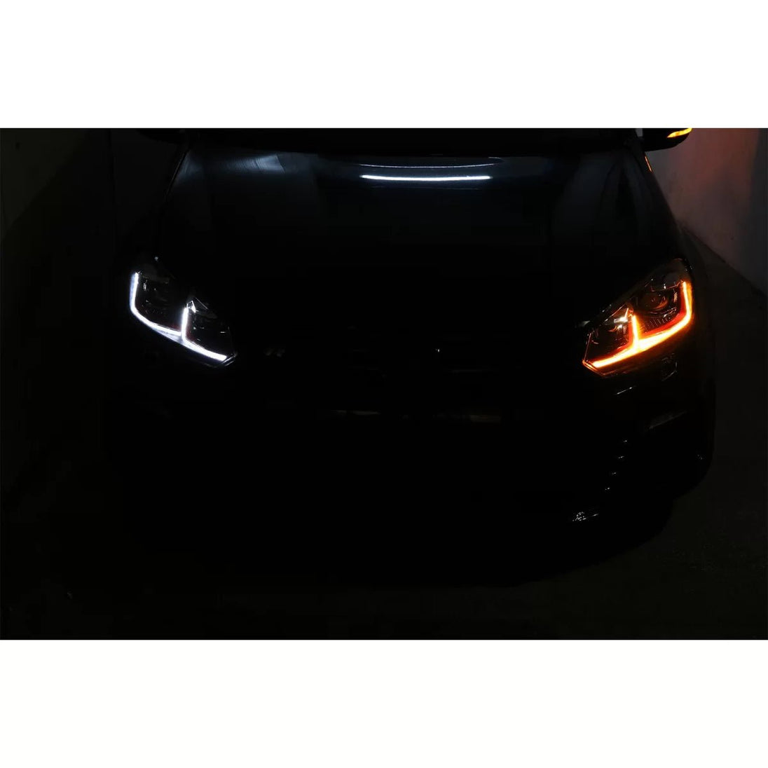LED Headlights for VW Golf 6 VI 2008–2013 – (G7.5 GTI Look), Red Sequential Indicators - Headlights - Kitt - HLVWG6FR