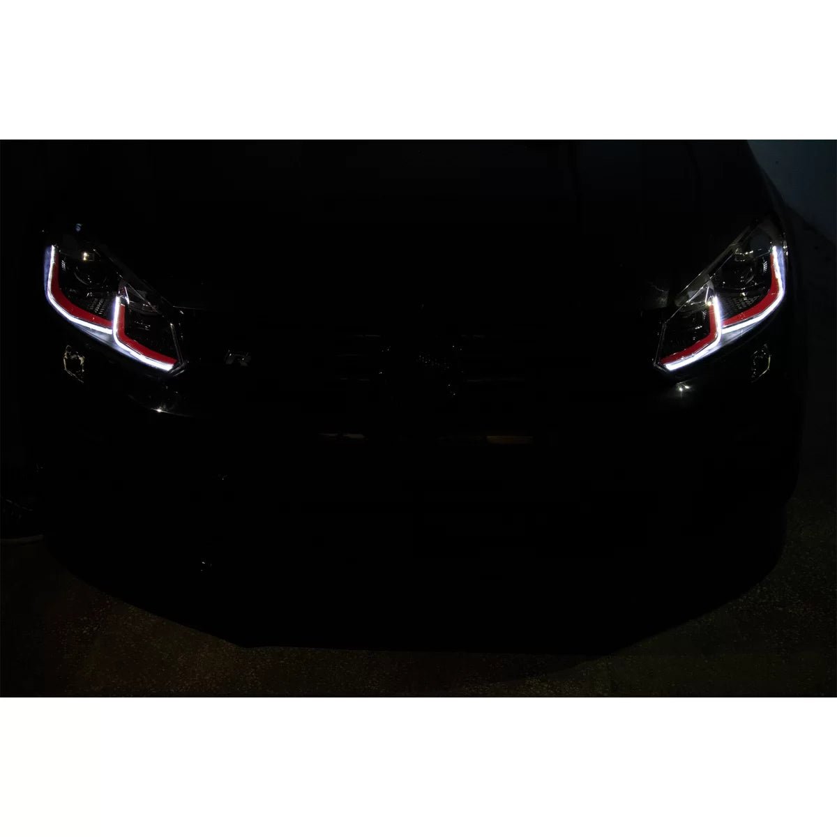 LED Headlights for VW Golf 6 VI 2008–2013 – (G7.5 GTI Look), Red Sequential Indicators - Headlights - Kitt - HLVWG6FR