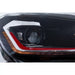 LED Headlights for VW Golf 6 VI 2008–2013 – (G7.5 GTI Look), Red Sequential Indicators - Headlights - Kitt - HLVWG6FR