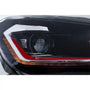 LED Headlights for VW Golf 6 VI 2008–2013 – (G7.5 GTI Look), Red Sequential Indicators - Headlights - Kitt - HLVWG6FR