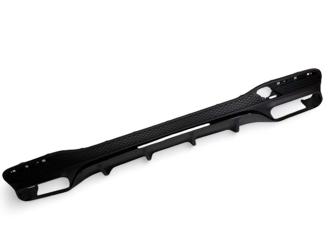Rear Diffuser + Exhaust Tips Mercedes GLE W166 AMG Line (2015-2019) – Gloss Black – view 4