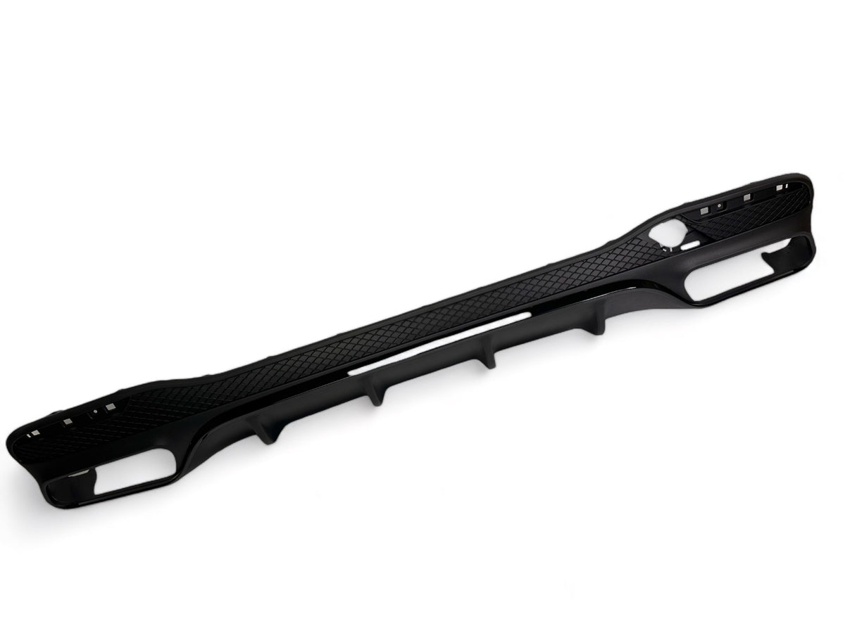 Rear Diffuser + Exhaust Tips Mercedes GLE W166 AMG Line (2015-2019) – Gloss Black – view 4