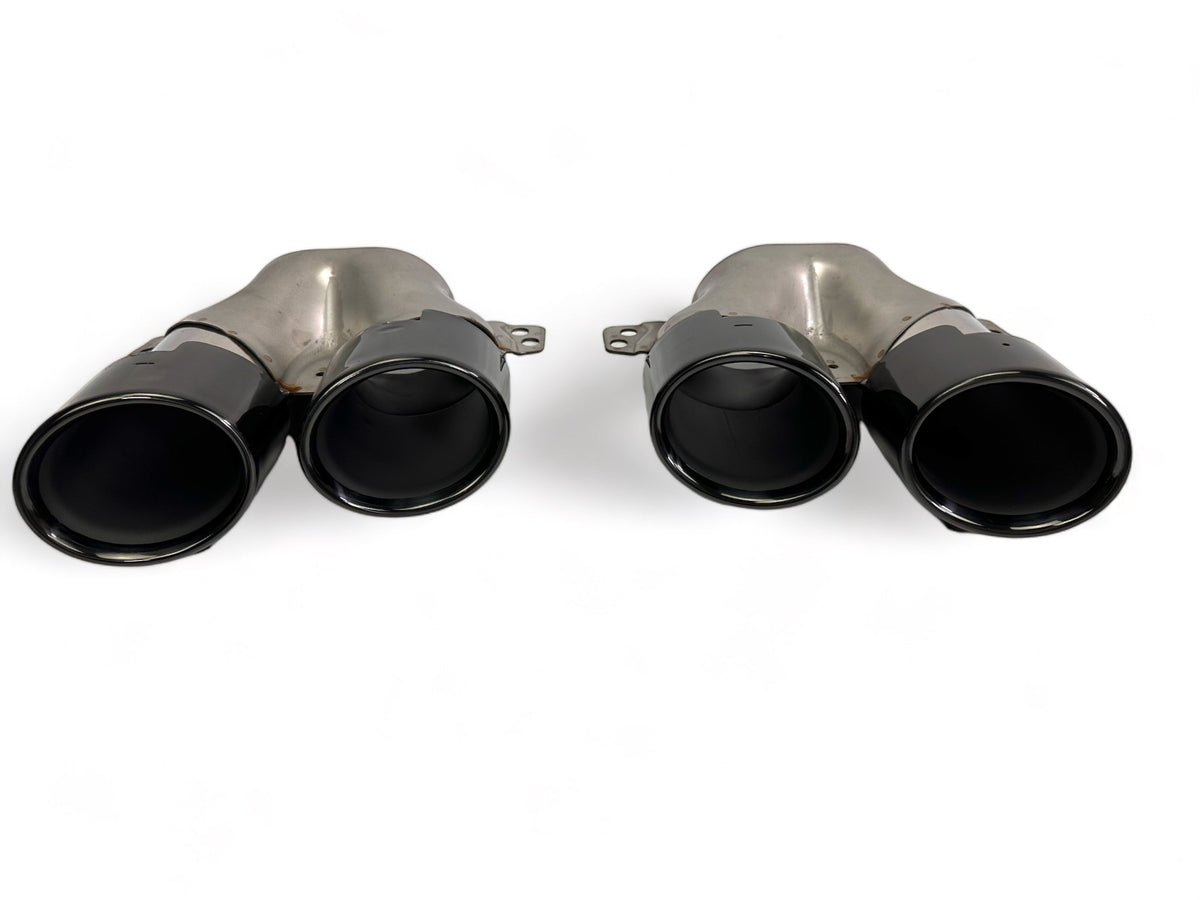 Rear Diffuser + Exhaust Tips Mercedes C-Class W206 / S206 AMG Line (2021+) – Gloss Black – view 4