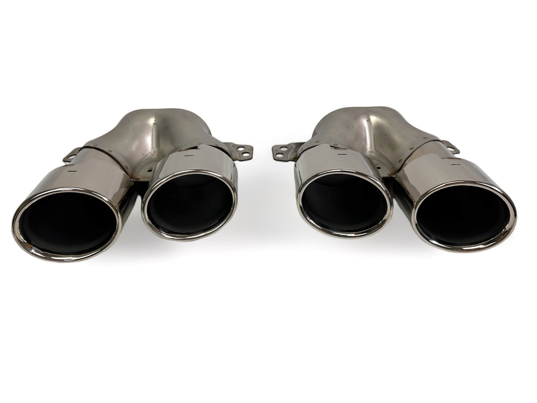 Rear Diffuser + Exhaust Tips Mercedes C-Class W206 / S206 AMG Line (2021+) – Black / Chrome – view 5