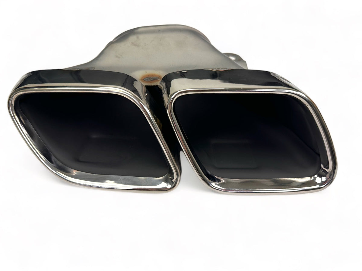 Rear Diffuser + Exhaust Tips Mercedes GLE W167 AMG Line (2019-2023) – Black / Chrome – view 6