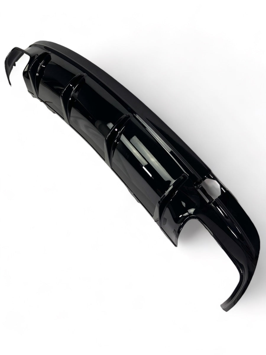Rear Diffuser + Exhaust Tips Mercedes CLA C117 / X117 AMG Line (2013-2019) – Gloss Black – view 2