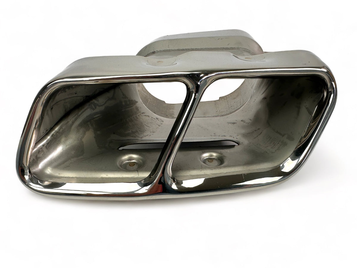 Rear Diffuser + Exhaust Tips Mercedes CLA C117 / X117 AMG Line (2013-2019) – Black / Chrome – view 7