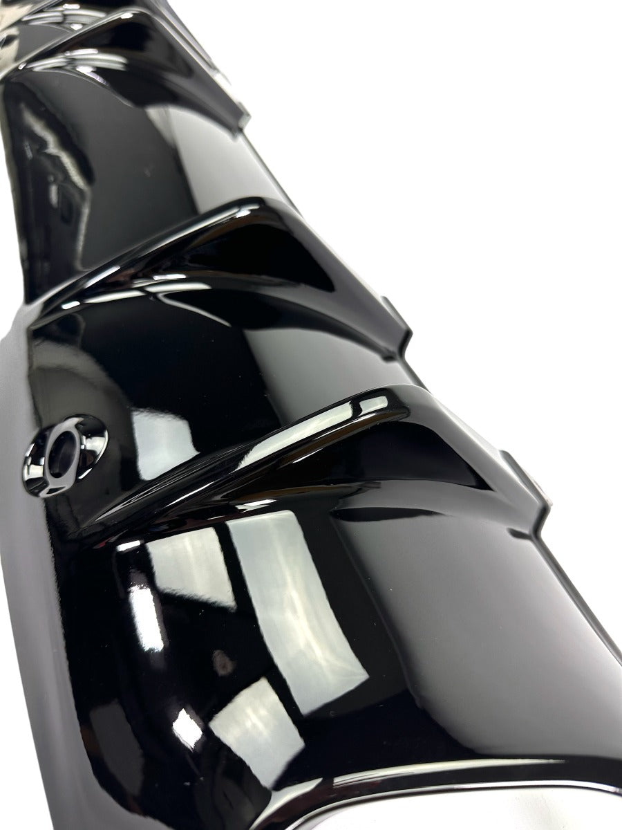 Rear Diffuser + Exhaust Tips Mercedes C-Class C205 / A205 AMG Line (2014-2021) – Gloss Black – view 6
