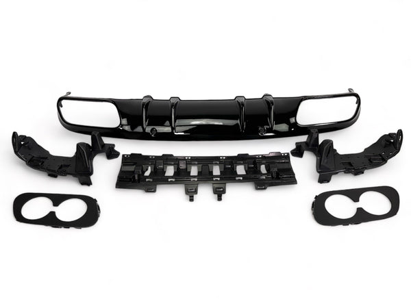 Rear Diffuser + Exhaust Tips Mercedes C-Class C205 / A205 AMG Line (2014-2021) - GCP C43 Look