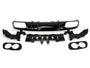 Rear Diffuser + Exhaust Tips Mercedes C-Class C205 / A205 AMG Line (2014-2021) – Black / Chrome – view 2