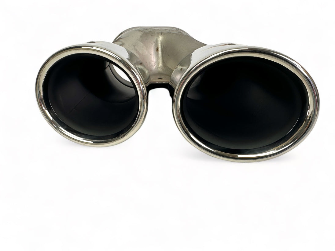 Rear Diffuser + Exhaust Tips Mercedes C-Class C205 / A205 AMG Line (2014-2021) – Black / Chrome – view 4