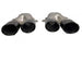 Rear Diffuser + Exhaust Tips Mercedes C-Class C205 / A205 AMG Line (2014-2021) – Gloss Black – view 5