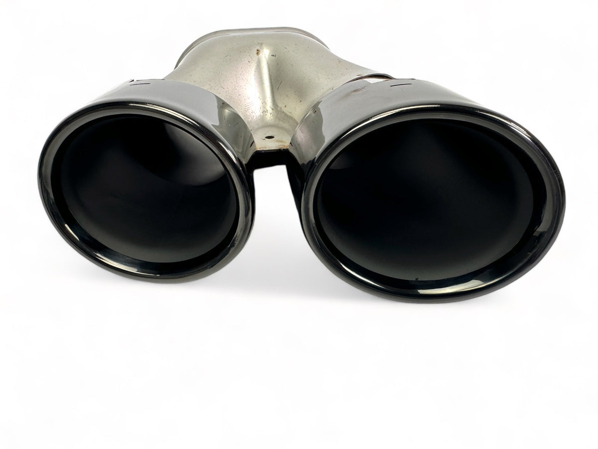 Rear Diffuser + Exhaust Tips Mercedes C-Class C205 / A205 AMG Line (2014-2021) – Gloss Black – view 4