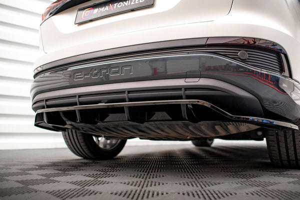 Splitter trasero (con barras verticales) para Audi Q4 e-tron Sportback S-line Mk1