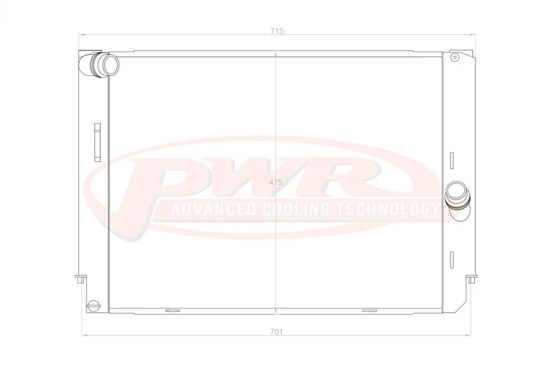Radiator BMW M3 E90 / E92 (2007–2013) – PWR 42 mm PWR7088