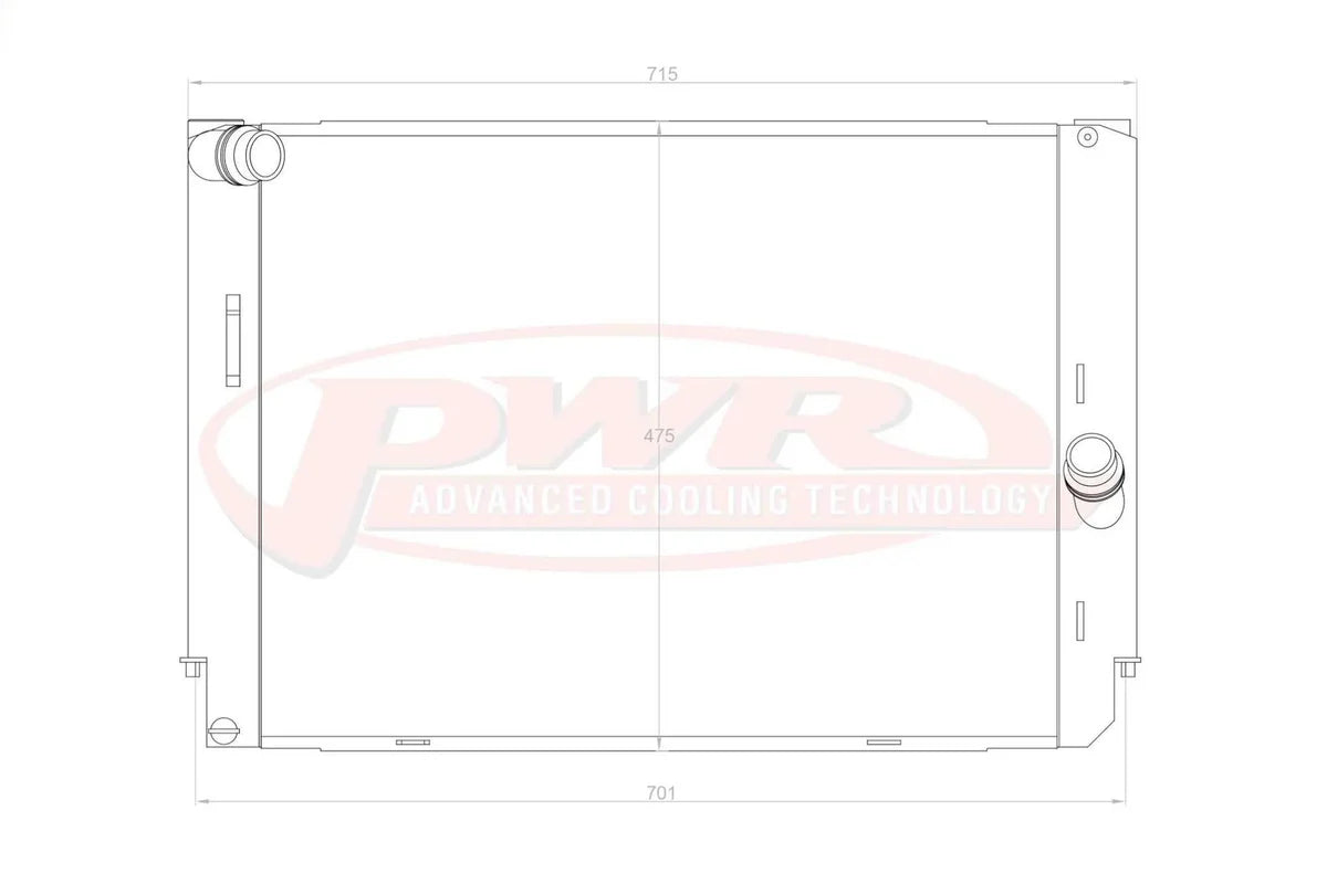 Radiator BMW M3 E90 / E92 (2007–2013) – PWR 42 mm PWR7088