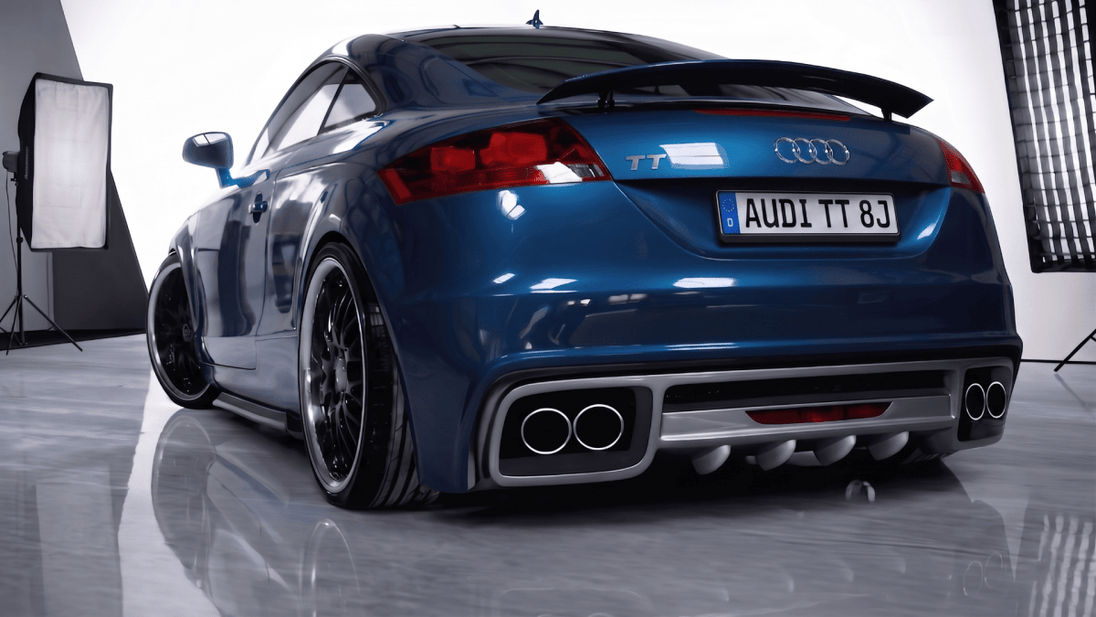 Rear Bumper Audi TT 8J RS Look 2006-2014 - Para-Choques - Bruma Mágica - 0106094
