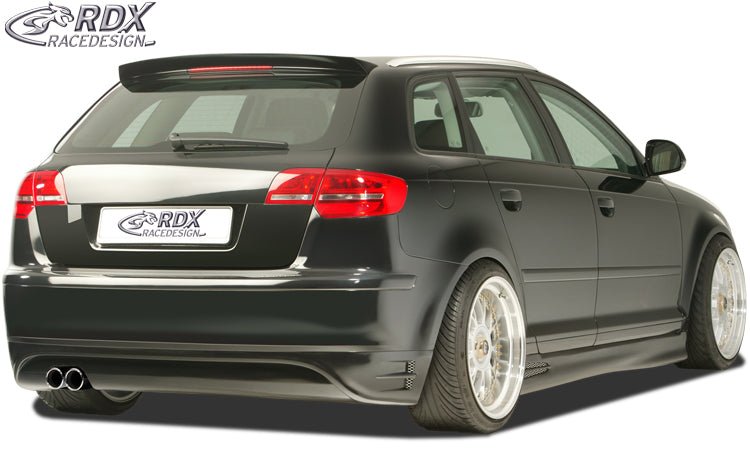 Rear Bumper Extension for AUDI A3 8P Sportback -2008 "SingleFrame - RDX - Rear Diffuser - RDX - RDHA075S