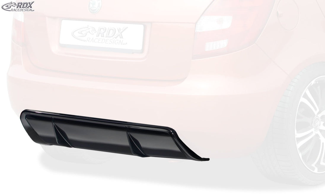 Rear Bumper Extension for SKODA Fabia 2 / 5J Diffusor - RDX - Rear Diffuser - RDX - RDHAD2001