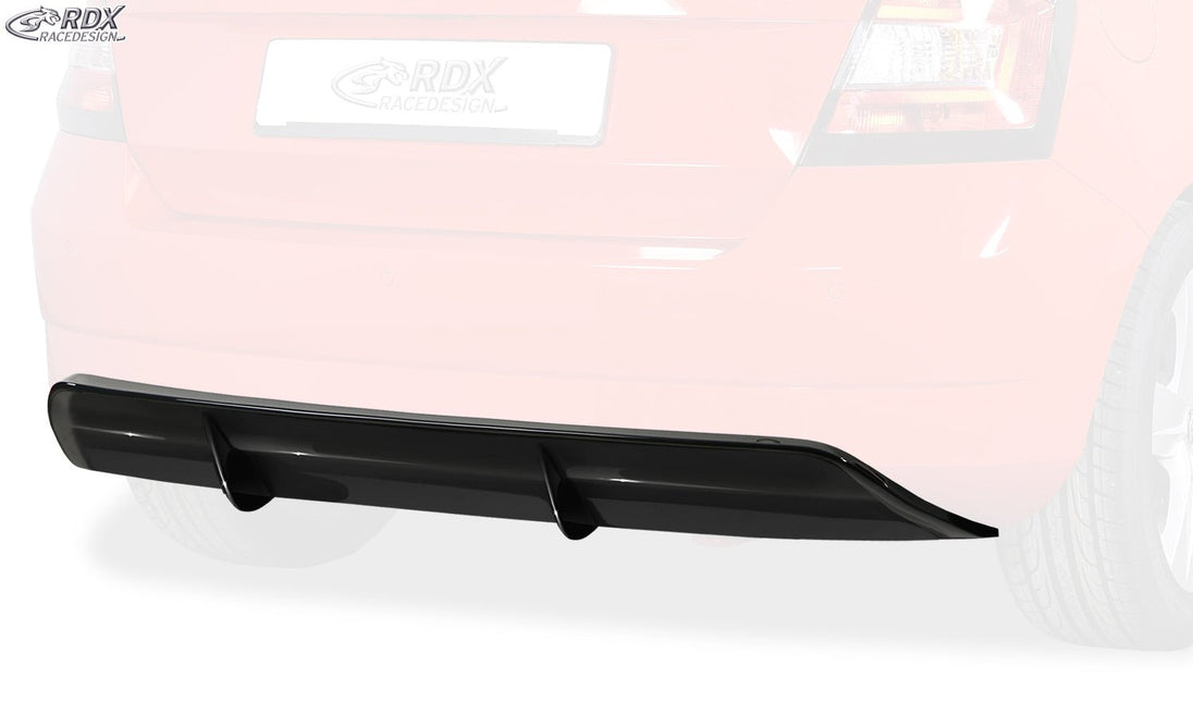 Rear Bumper Extension for SKODA Fabia 3 (5J/NJ) 2014-2019 Diffusor - RDX - Rear Diffuser - RDX - RDHA065
