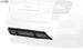 Rear Bumper Extension for SKODA Fabia 3 Combi (5J/NJ) 2014-2019 StationWagon Diffusor - RDX - Rear Diffuser - RDX - RDHAD2002