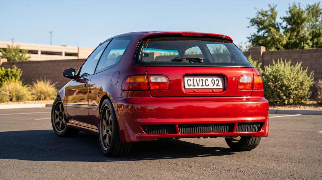 Rear Bumper Honda Civic 92 - Para-Choques - Componor - 0106020