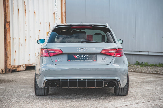 Rear Valance suitable for Audi RS3 8V Sportback - Rear Valance - Maxton Design -  AU-RS3-8V-RS1G