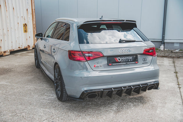 Rear Valance suitable for Audi RS3 8V Sportback - Rear Valance - Maxton Design -  AU-RS3-8V-RS1G