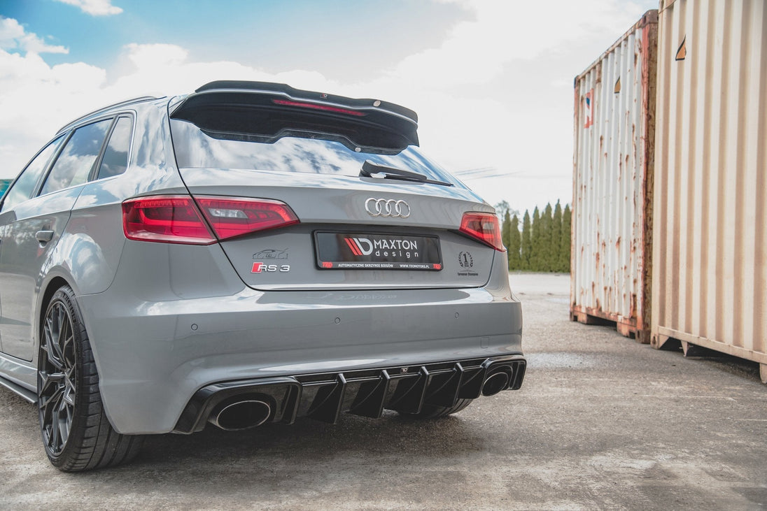 Rear Valance suitable for Audi RS3 8V Sportback - Rear Valance - Maxton Design -  AU-RS3-8V-RS1G