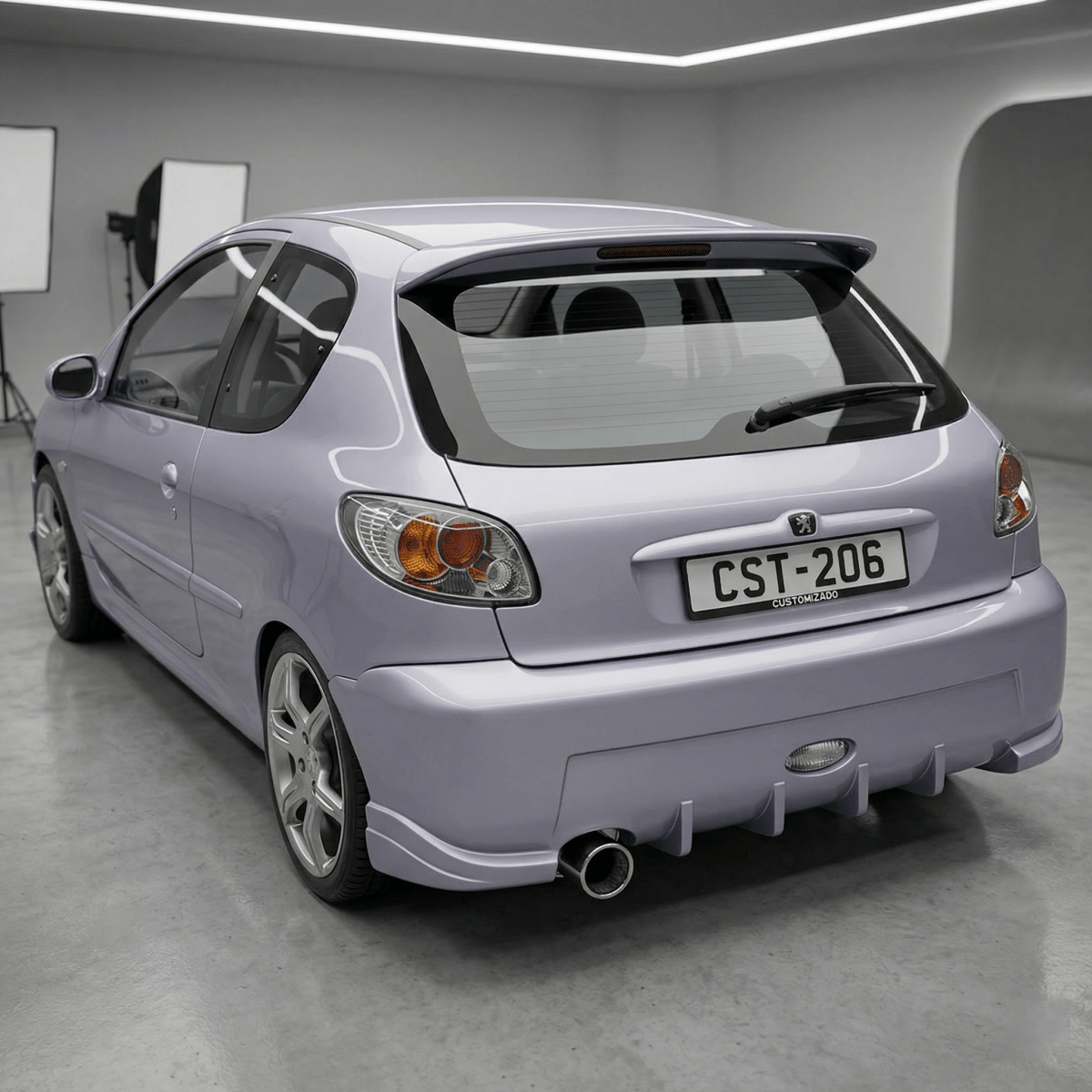 Rear Wing Spoiler Peugeot 206 - Aileron - Componor - 0103040