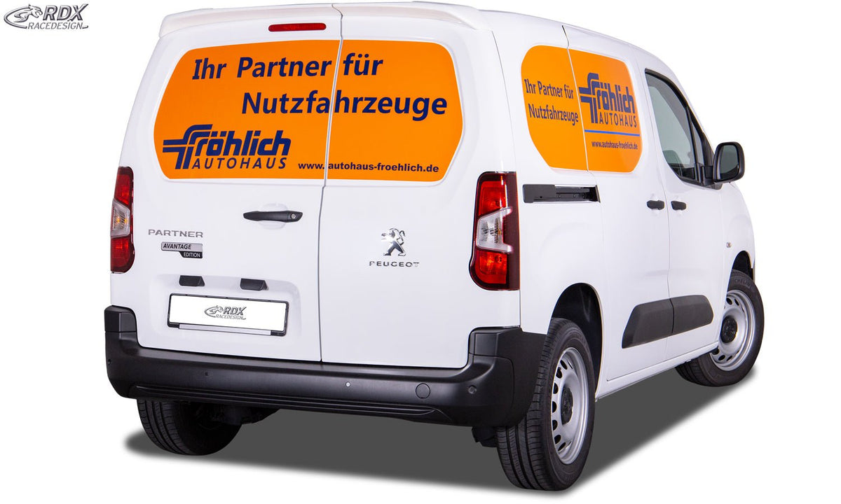 Roof Spoiler for CITROEN Berlingo, PEUGEOT Partner & Rifter, OPEL Combo, TOYOTA ProAce City Rear Wing doors Barn Doors - RDX - RDX - RDDS132