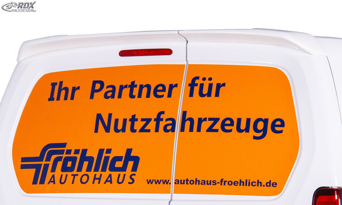 Roof Spoiler for CITROEN Berlingo, PEUGEOT Partner & Rifter, OPEL Combo, TOYOTA ProAce City Rear Wing doors Barn Doors - RDX - RDX - RDDS132