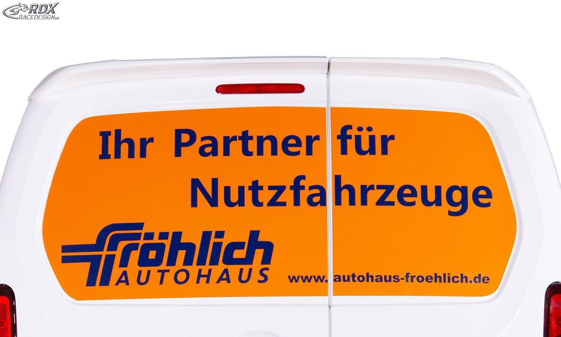 Roof Spoiler for CITROEN Berlingo, PEUGEOT Partner & Rifter, OPEL Combo, TOYOTA ProAce City Rear Wing doors Barn Doors - RDX - RDX - RDDS132