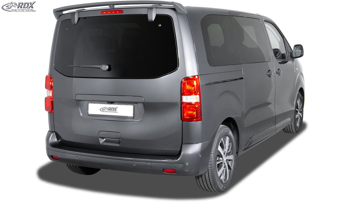 Roof Spoiler for CITROEN Jumpy / Dispatch & SpaceTourer, FIAT Scudo & Ulyssee, OPEL / VAUXHALL Zafira & Vivaro, PEUGEOT Expert & Traveller, TOYOTA Proace & Proace Verso (V) Single Trunk Spoiler Rear Spoiler Wing - RDX - RDX - RDDS208