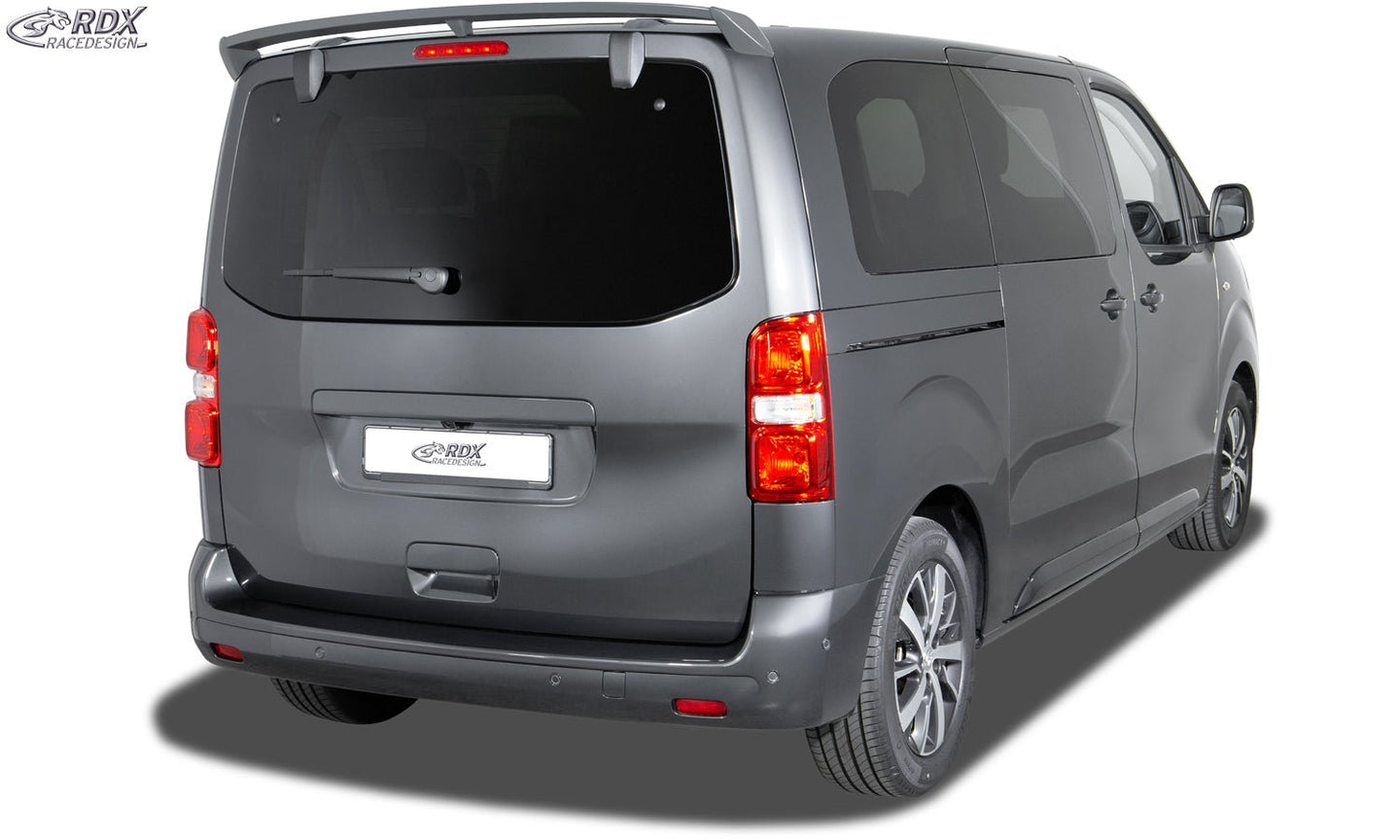 Roof Spoiler for CITROEN Jumpy / Dispatch & SpaceTourer, FIAT Scudo & Ulyssee, OPEL / VAUXHALL Zafira & Vivaro, PEUGEOT Expert & Traveller, TOYOTA Proace & Proace Verso (V) Single Trunk Spoiler Rear Spoiler Wing - RDX - RDX - RDDS208