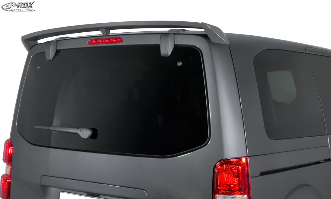 Roof Spoiler for CITROEN Jumpy / Dispatch & SpaceTourer, FIAT Scudo & Ulyssee, OPEL / VAUXHALL Zafira & Vivaro, PEUGEOT Expert & Traveller, TOYOTA Proace & Proace Verso (V) Single Trunk Spoiler Rear Spoiler Wing - RDX - RDX - RDDS208