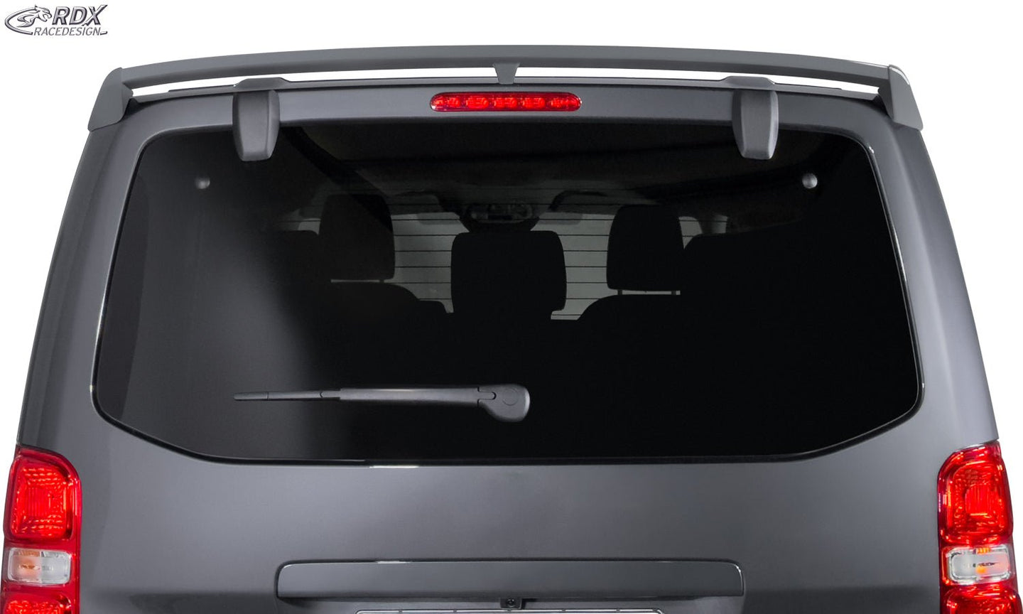 Roof Spoiler for CITROEN Jumpy / Dispatch & SpaceTourer, FIAT Scudo & Ulyssee, OPEL / VAUXHALL Zafira & Vivaro, PEUGEOT Expert & Traveller, TOYOTA Proace & Proace Verso (V) Single Trunk Spoiler Rear Spoiler Wing - RDX - RDX - RDDS208