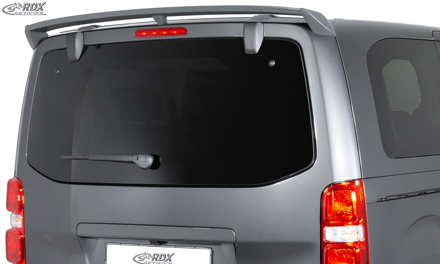 Roof Spoiler for CITROEN Jumpy / Dispatch & SpaceTourer, FIAT Scudo & Ulyssee, OPEL / VAUXHALL Zafira & Vivaro, PEUGEOT Expert & Traveller, TOYOTA Proace & Proace Verso (V) Single Trunk Spoiler Rear Spoiler Wing - RDX - RDX - RDDS208